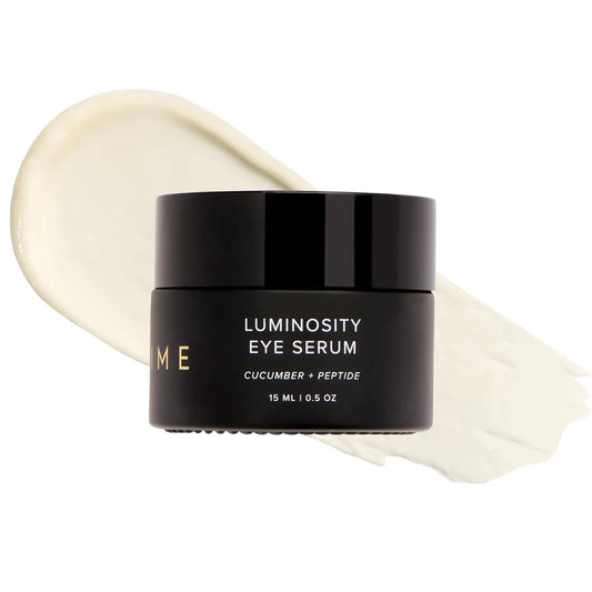 DIME Beauty Luminosity Eye Serum Eye Cream for Dark Circles and Puffiness Caffeine Eye Cream Puffy Eyes Treatment 0.5 oz / 15 mL