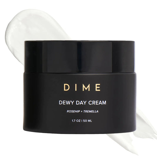 DIME Beauty Dewy Day Cream Morning Face Moisturizer with Rosehip Oil and Snow Mushroom 1.7 oz / 50 ml